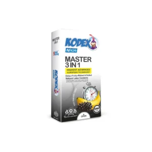 کاندوم تاخیری کدکس مدل Master 3 In 1 بسته 12 عددی - ساده