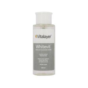 محلول پاک کننده آرایش ویتالیر مدل Whitevit حجم 250 میلی لیتر